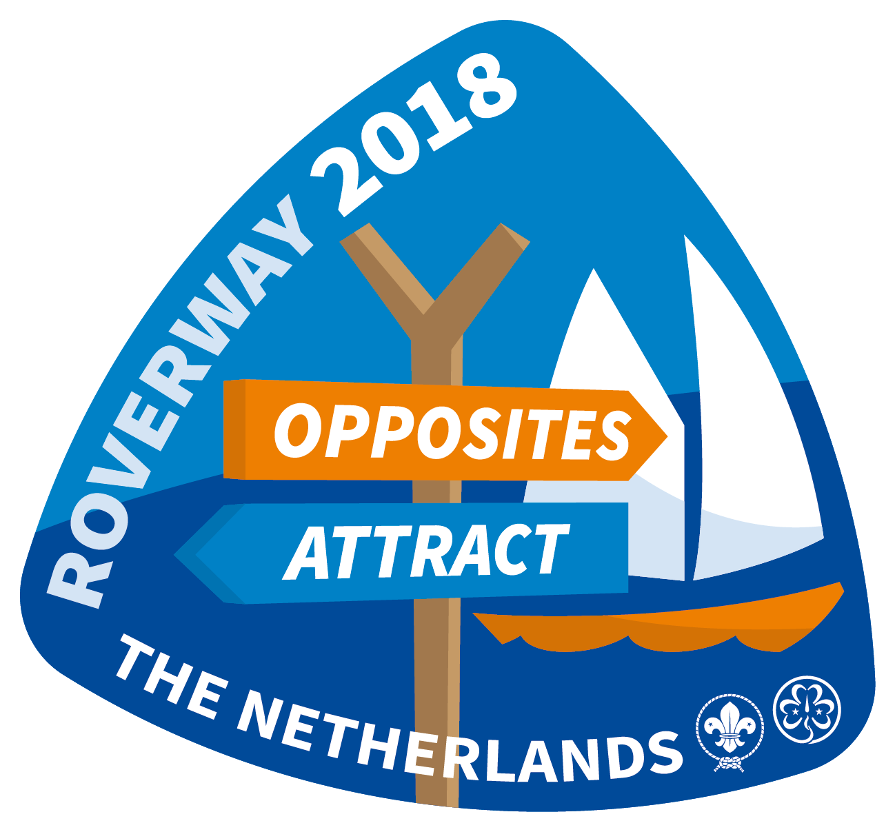 Logo Roverway 2018 Opposites Attract Netherlands Nederland